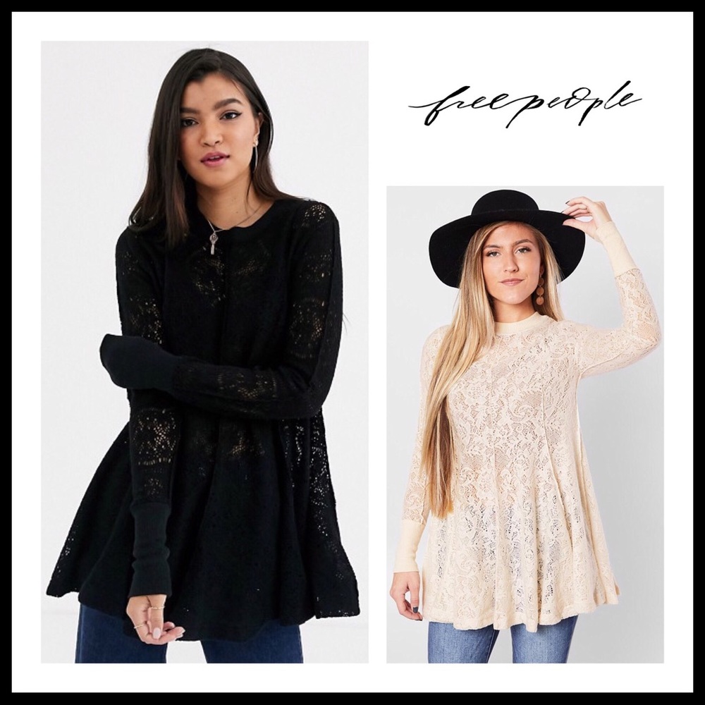 FREE PEOPLE BOHO TUNIC FLOWY A-LINE MINI DRESS A3C - Picture 16 of 16